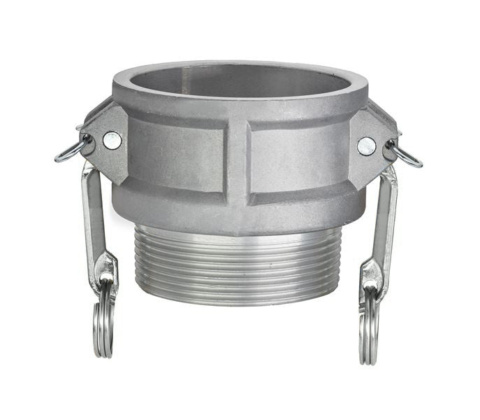ALSH-B150 by Kuriyama | ALSH-B Series | Part B | Cam & Groove Adapter | 1-1/2" Coupler x 1-1/2" Male NPT | Aluminum / SS Handles