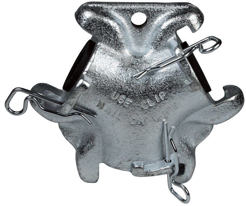 AM10 Air King® by Dixon Valve | Pneumatic Fitting | 2-Lug Triple Connection | Chicago Style | Iron