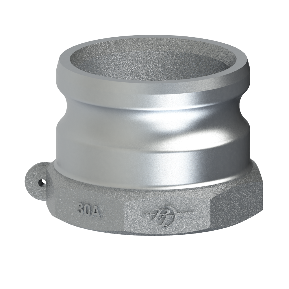 2400140 (40A) by PT-Coupling | Cam & Groove Adapter | Type A | 4" Adapter x 4" Female NPT | Carbon Steel