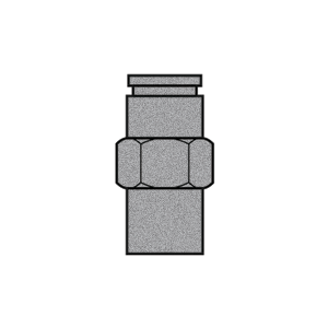 B-31866-04-04 Breco by Foster | Air Brake | 1/4" Push-to-Connect x 1/4" Female NPTF Thread | Straight