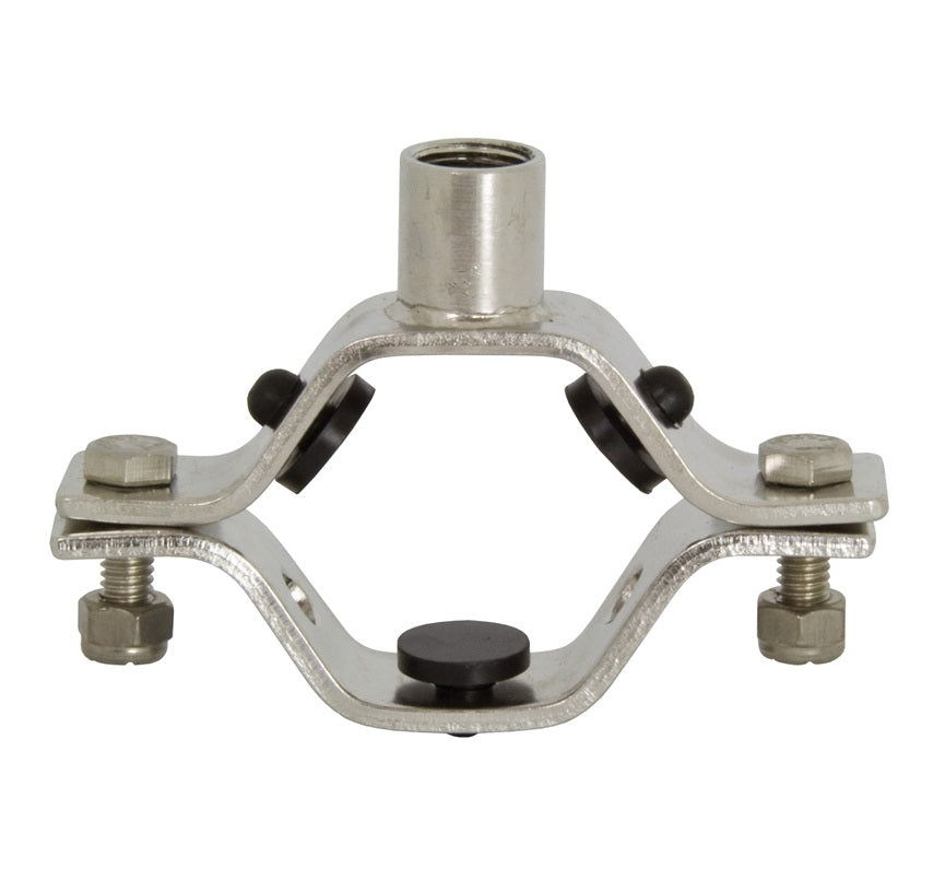 B24RGC-G600 Dixon Valve 304 Stainless Steel Hex Hanger with Nitrile Grommets and Coupler - 6" Tube OD
