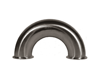 B2WUMP-R400 Dixon Valve 316L Stainless Steel Sanitary Clamp 180 deg. Return Bend - 4" Tube OD