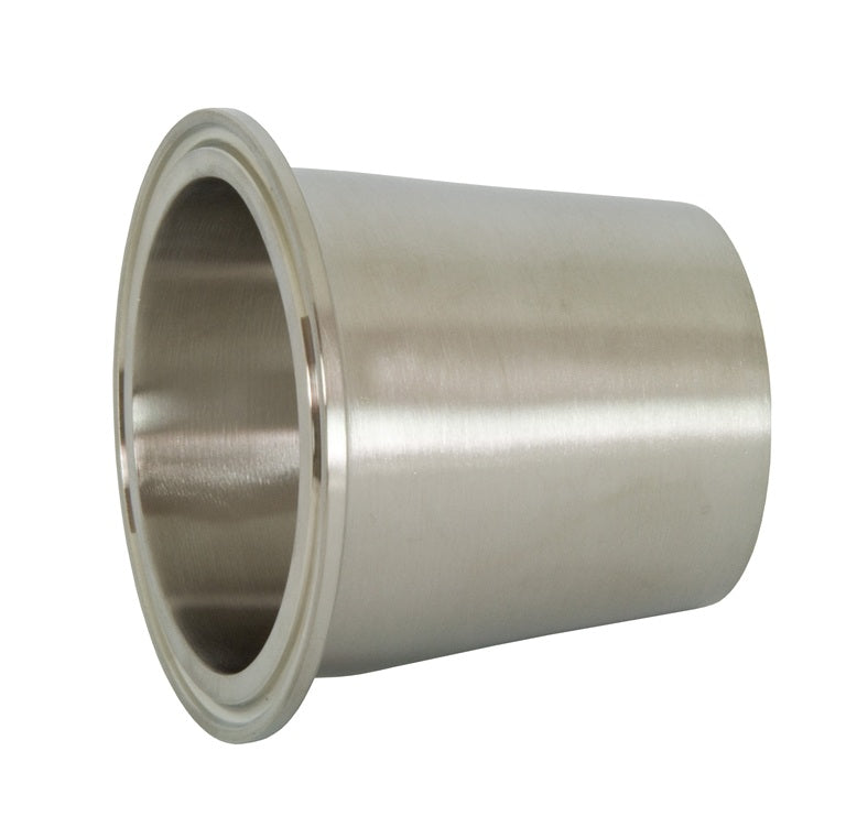 B31M-G600400 Dixon Valve Polished Concentric Clamp x Weld Reducer - 6" x 4" Tube OD - 304 Stainless Steel