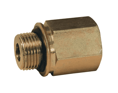 B3455-8-8 Dixon Valve Zinc Plated Steel 1/2"-14 Female NPTF Pipe x 1/2"-14 Male BSPP
