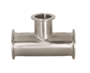 B7RMP-R400150 Dixon Valve 316L Stainless Steel Sanitary Clamp Reducing Tee - 4" x 1-1/2" Tube OD