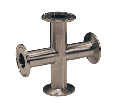 B9MP-G400 Dixon Valve 304 Stainless Steel Sanitary Clamp Cross - 4" Tube OD