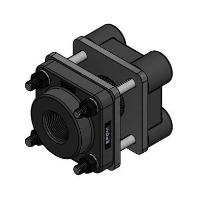 BF075325 by Banjo | IBC Tank Accessories | 1" x 3/4" NPT Bolted Flange with 3-1/4" Bolt