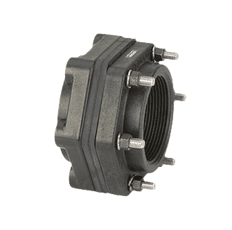 BF300 by Banjo | IBC Tank Accessories for Bolted Tank Flange | 3" x 3" Threaded Flange | 150 PSI | Gasket: EPDM | Pack of 4