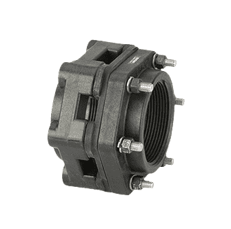 BF300BD by Banjo | IBC Tank Accessories for Bolted "Bottom Drain" Tank Flange | 3" x 3" Threaded Flange | 150 PSI | Gasket: EPDM | Polypropylene | Pack of 4