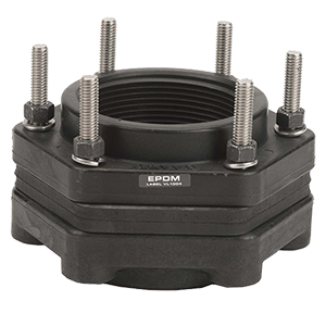 BF335 by Banjo | IBC Tank Accessories | 3" Bolted Tank Flange with 3-1/2" All Thread Bolts | Gasket: EPDM | Polypropylene