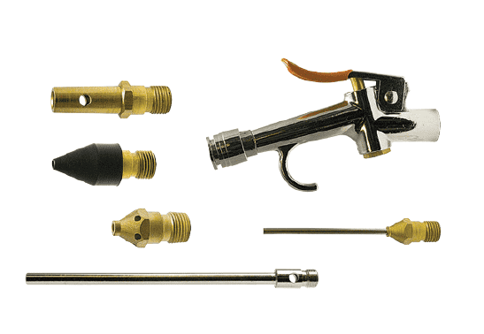 BG-KIT-F2 by ZSi-Foster | Blow Gun Kit | Includes: Lever-Operated Blow Gun, High Flow Safety Nozzle, 6" Extension Safety Nozzle, Rubber Tip Nozzle, Needle Tip Nozzle, Air-Screen Safety Nozzle