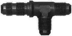 FBM5815 (FCM5815) Eaton Aeroquip® -03 Male AN x -03 Male AN x -03 Male AN Bulkhead Run Tee Adapter - Black Anodized Aluminum