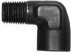 FBM5147 (FCM5147) Eaton Aeroquip® 1/8" Male Pipe x 1/8" Female Pipe 90° Elbow Adapter - Black Anodized Aluminum