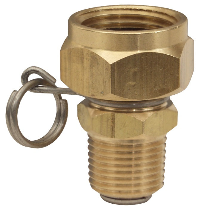 BMAS974 by Dixon Valve | Swivel Connector for Washdown Spray Gun | 1/2" Male NPT x 3/4" Female GHT | Brass