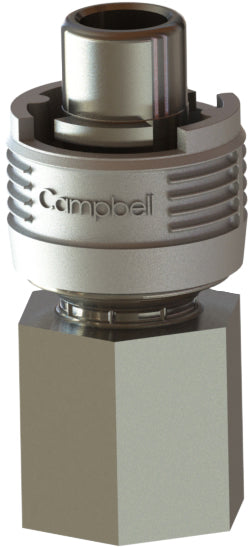 BMFS-2 by Campbell Fittings | Single-Lock Coupling | Bowes interchange | 1/2" Male Pipe x 1/2" Female NPT Thread | Straight | Plated Steel