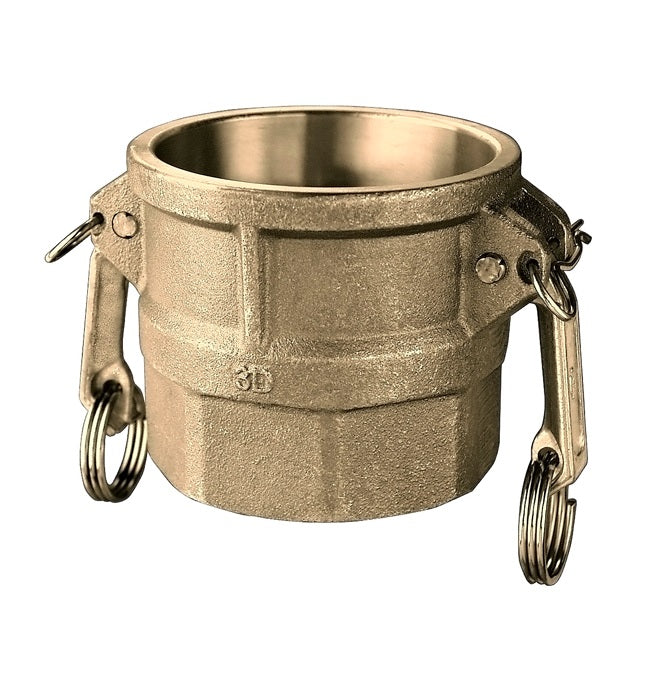 BR-D050 by Kuriyama | BR-D Series | Part D | Cam & Groove Adapter | 1/2" Coupler x 1/2" Female NPT | Brass