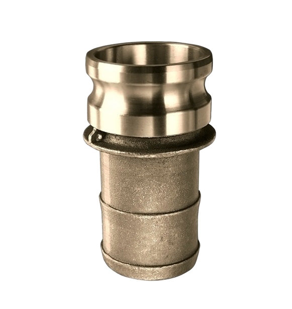BR-E500 by Kuriyama | BR-E Series | Part E | Cam & Groove Fitting | 5" Adapter x 5" Hose Barb | Brass