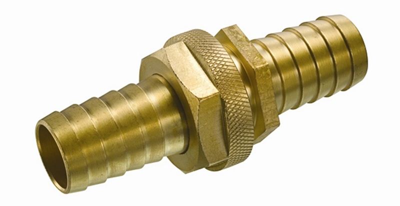 BRGHT075 by Kuriyama | Garden Hose Fitting | Complete Set | 3/4" GHT Threads | 3/4" Hose Barb | Brass