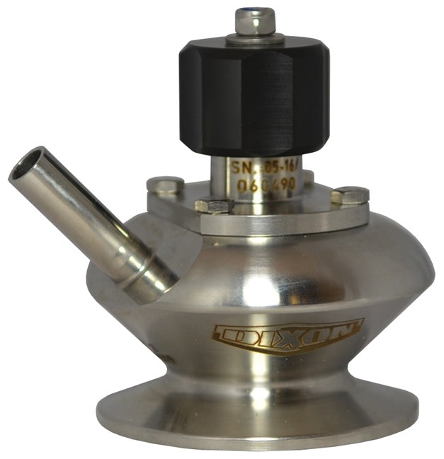 BSVS-HC300B050 Dixon Valve/Rieger 3A Sample Valve - Single Port with Manual Handwheel - 3" Clamp Valve - 1/2" Weld Port