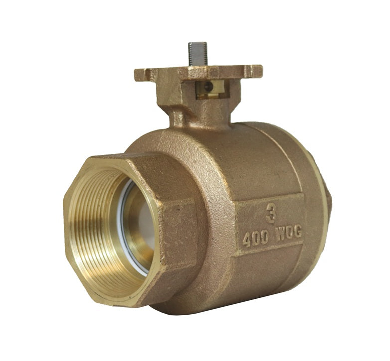 BV2BV-02511 Dixon Valve 1/4" Two-Piece Industrial Brass Ball Valve - Female NPT x Female NPT - PTFE Seat - No Handle