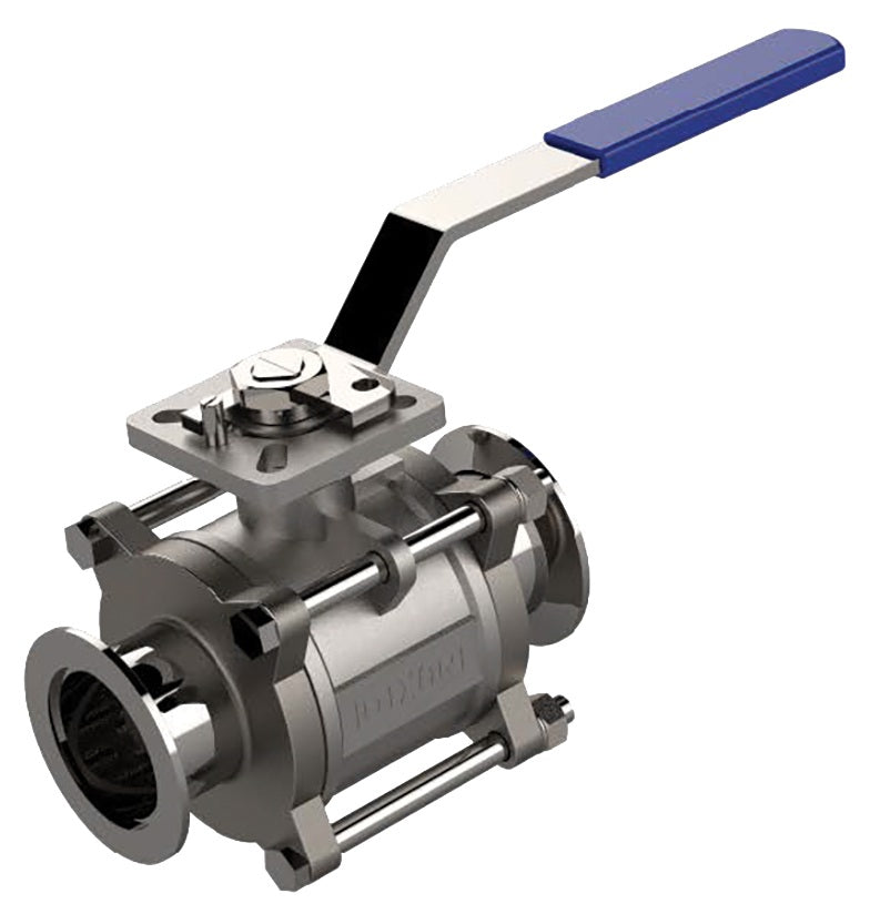 BV2CV-050VV-A Dixon Valve KF Two-Way Encapsulated Ball Valve for D-TORR Vacuum Fitting - Flange Size: KF10 - Stainless Steel