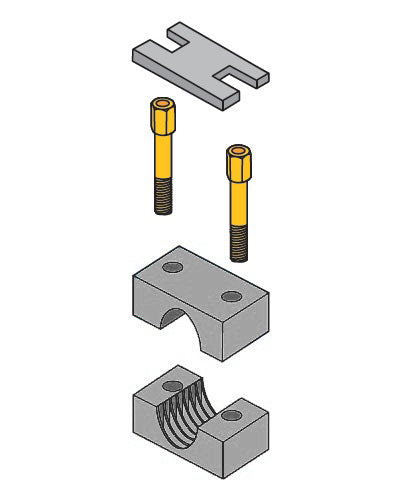 H4012B-AL by ZSi-Foster | Beta Clamp Stacking Kit | Heavy Series | 3/4" Tube | Aluminum