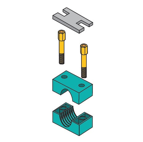 SM2014B by ZSi-Foster | Beta Clamp Stacking Kit (Metric) | Standard Series | For 14mm Assembly | Polypropylene/Steel