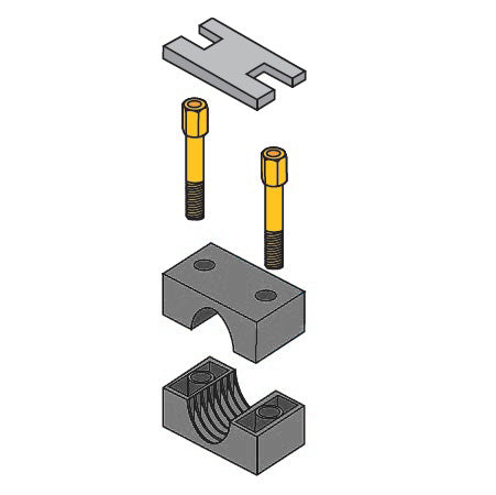 S2011B-AL by ZSi-Foster | Beta Clamp Stacking Kit | Standard Series | For 3/8" Pipe | Aluminum