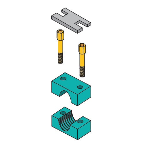 H5020B by ZSi-Foster | Beta Clamp Stacking Kit | Heavy Series | For 1-1/4" Tube | Polypropylene/Steel