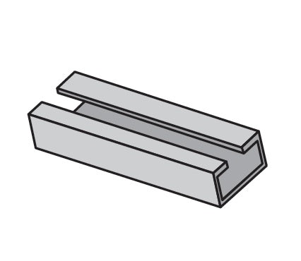 HCR2 by ZSi-Foster | Beta Clamp | Heavy Series | Inc In-Rail 78" Long (2M) | Zinc Plated Steel