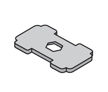TSP2-5 by ZSi-Foster | Beta Clamp | Twin Series | Group T2-T5 | Safety Plate | Stainless Steel