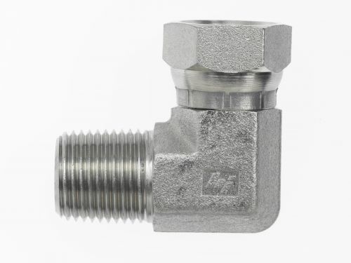 1501-24-20-FG by Brennan Inc. | -24 Male Pipe x -20 Female Pipe Swivel | 90° Elbow | Forged Steel