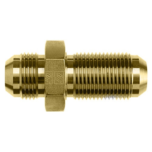 2700-08-08-B by Brennan Inc. | -08 Male JIC x -08 Male JIC Bulkhead | Straight | Brass