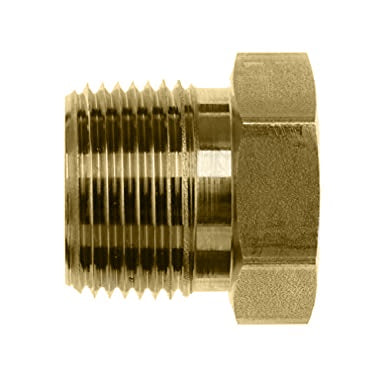 5406-08-06-B by Brennan Inc. | -08 Male Pipe x -06 Female Pipe | Straight | Reducer Bushing | Brass