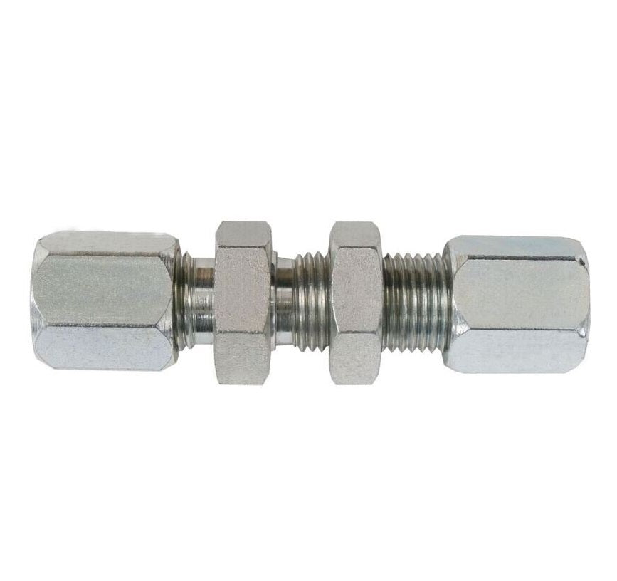 C2700-10-10-SS by Brennan Inc. | -10 Bite Type x -10 Bite Type Bulkhead Union | Straight | Stainless Steel