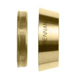 N0319-S-02-B by Brennan Inc. | -02 Ferrule Set Front & Back | Brass