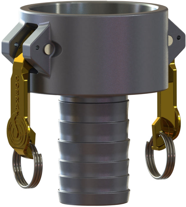 C-AL-3020 by Campbell Fittings | Standard Cam & Grive | Jump Size C | 3" Coupler x 2" Hose Shank | Straight | Aluminum