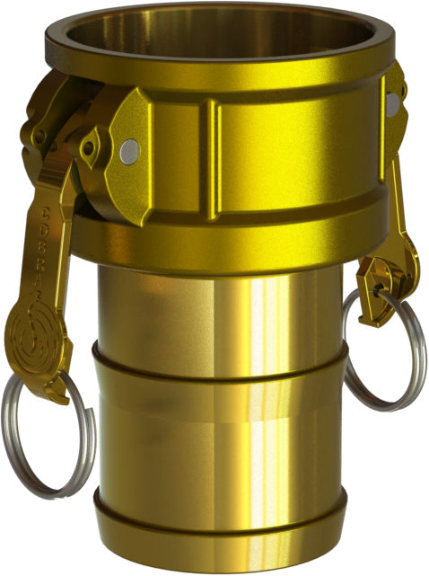 C-BR-300 by Campbell Fittings | Standard Cobra Cam & Groove Coupling | Type C | 3" Coupler x 3" Hose Shank | Brass