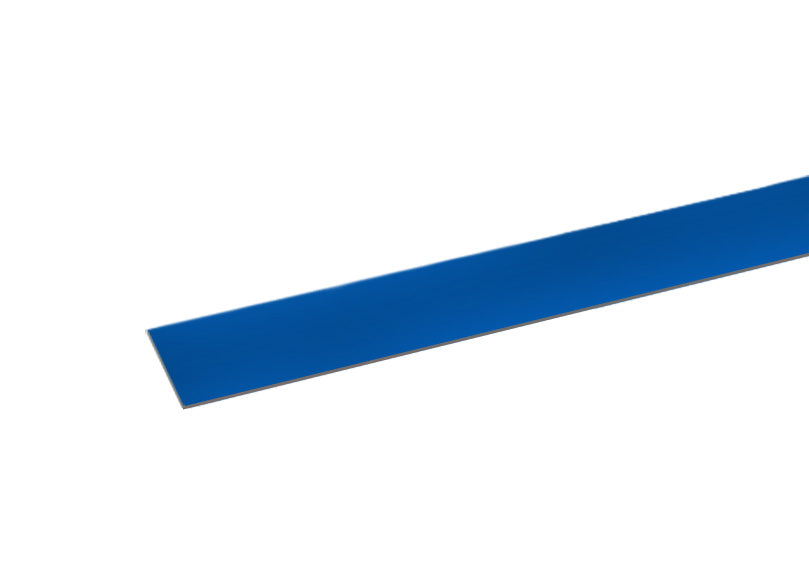 C14599-P500 by Band-It | Valuband Roll Band with COLOR-IT® | 5/8" Width | 0.025" Thickness | 201 Stainless Steel | Polyester Coated | Blue | Clear Tote | 100ft/Roll