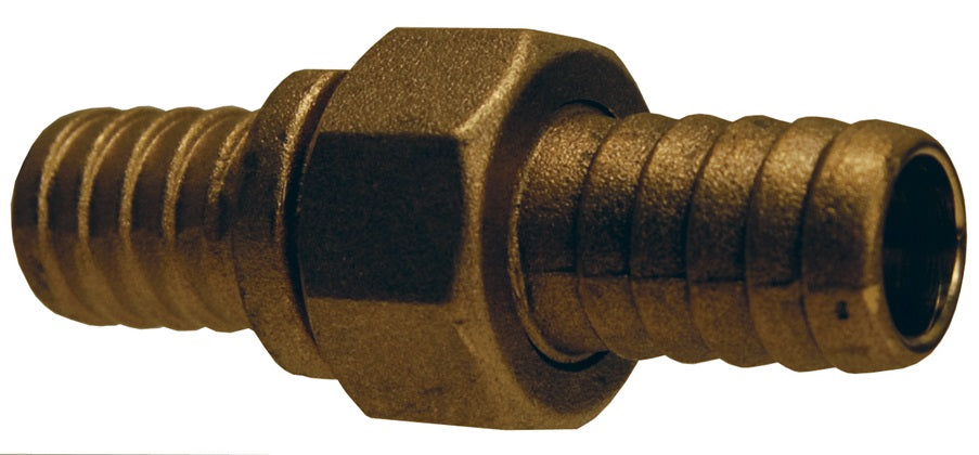 CBC76 by Dixon Valve | Standard Shank Cast Coupling | with Hex Nut | Complete Set | 3/4" Hose ID | Male GHT x Female GHT | Brass