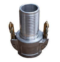 CGCSL-600CR-A1 by Midland | Crimplok Self Lock Cam & Groove | Type C | 6" Female Coupler x 6" Hose Shank | Aluminum