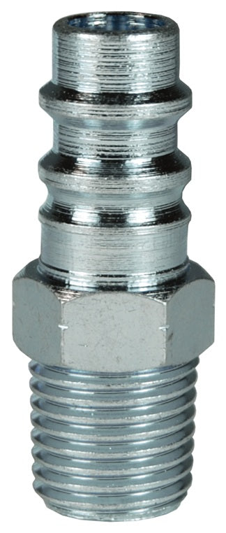 CJ3BM3 Dixon Valve Steel CJ-Series Quick Disconnect 3/8" European Interchange Pneumatic Nipple - 3/8"-19 Male BSPT