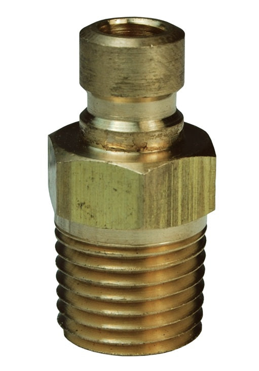 CM4M4-B by Dixon Valve | Hydraulic Quick Disconnect Coupling | CM-Series | 1/2" Male NPTF x 1/2" Industrial Mold Interchange | Plug | Brass