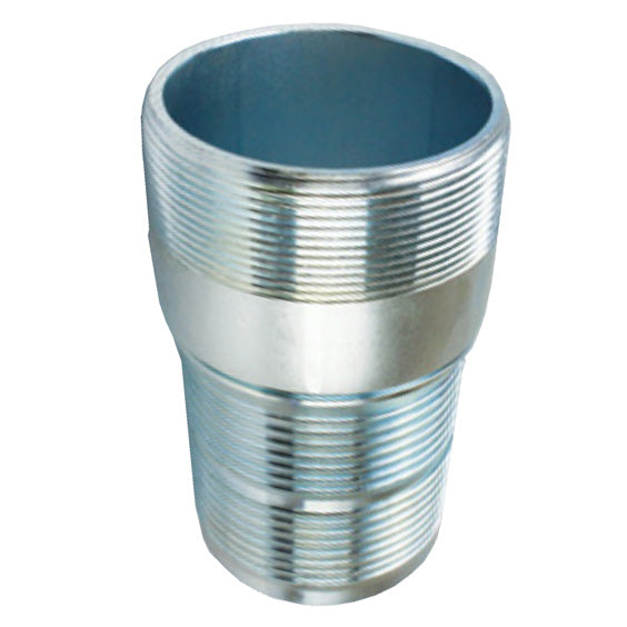 CN150PC by Jason Industrial | Combination Hose Nipple Crimp Fitting | 1-1/2" Male NPT x 1-1/2" Hose Barb | Plated Steel