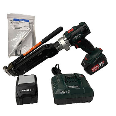 CP4000-D by Band-It | Cordless Center Punch Tool | Installs BAND-IT 5/8" Center Punch Clamps & Center Punch Band Fast with COLOR-IT®