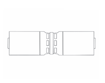 CS13-4X4 by Couplamatic | VARI-CRIMP Coupling | Hose Splicer Coupling | 1/4" Hose ID | Straight | Trivalent Zinc Plating | Replaces: 44SV