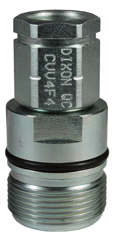 CVV4F4 by Dixon Valve | Hydraulic Quick Disconnect Coupling | CVV-Series | 1/2" Female NPTF x 1/2" European Interchange | Plug | Steel