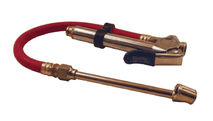 D101 Dixon Valve Heavy Duty Tire Gauge - 12" Hose with Swivel Dual Foot Chuck Inflator