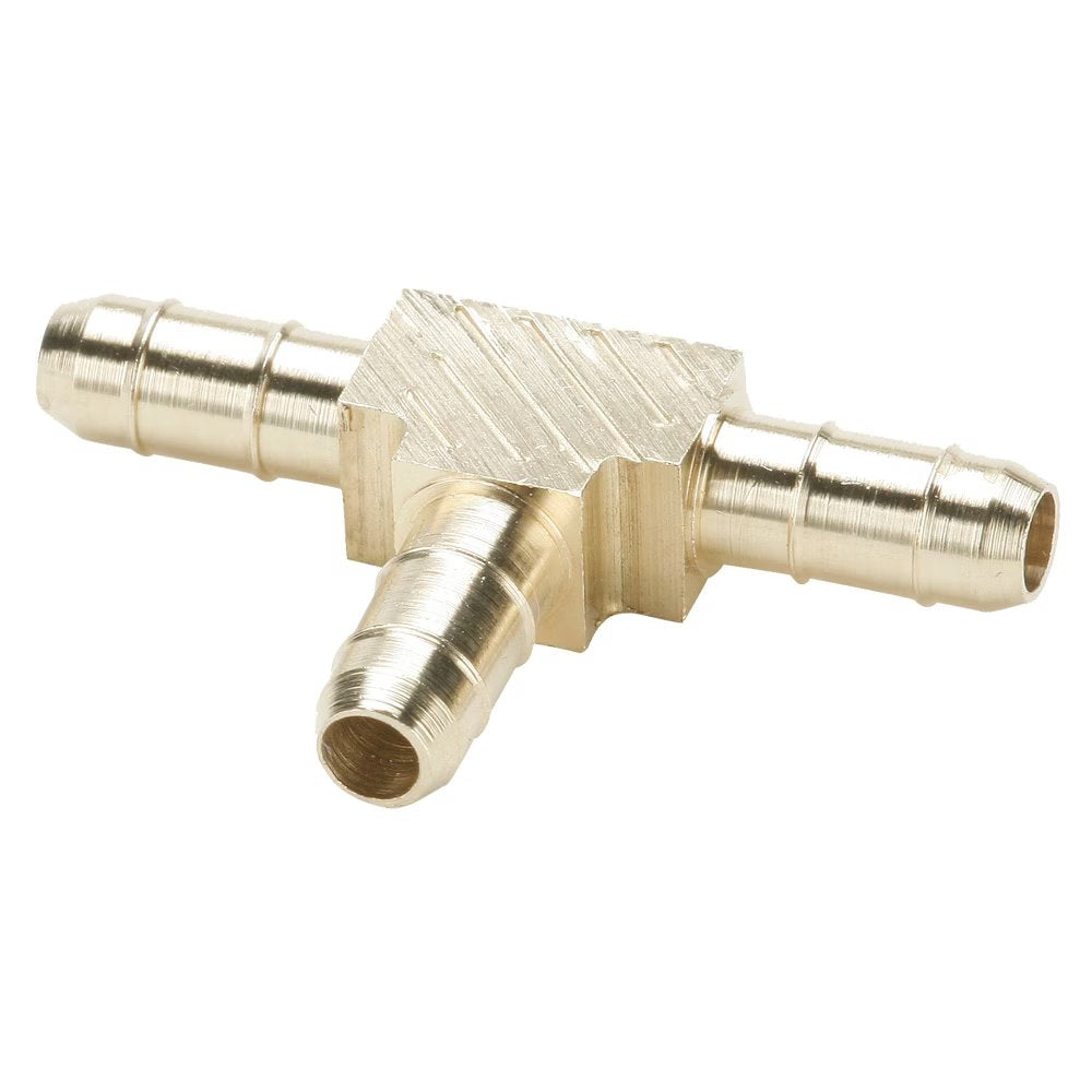 224-6 by Parker | Dubl-Barb® Fittings | 3/8" Tube OD x .250" Tube ID | 1.38" Length | Tee | Brass | Pack of 100