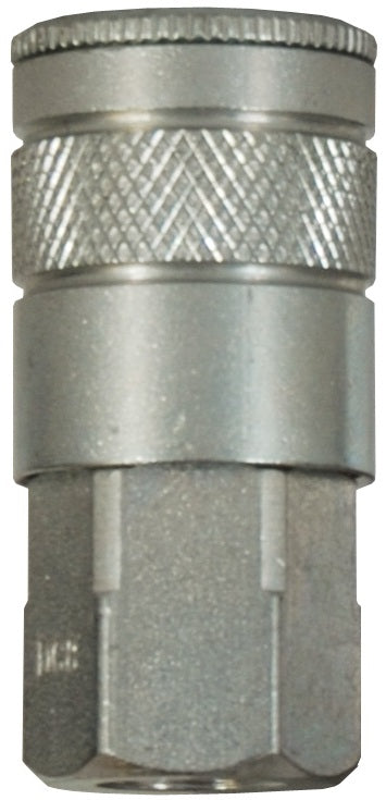 DC2624 Air Chief by Dixon Valve | Pneumatic Industrial Interchange Coupler/Socket | Semi-Automatic | 1/2" Female NPT x 3/8" Body Size | Steel